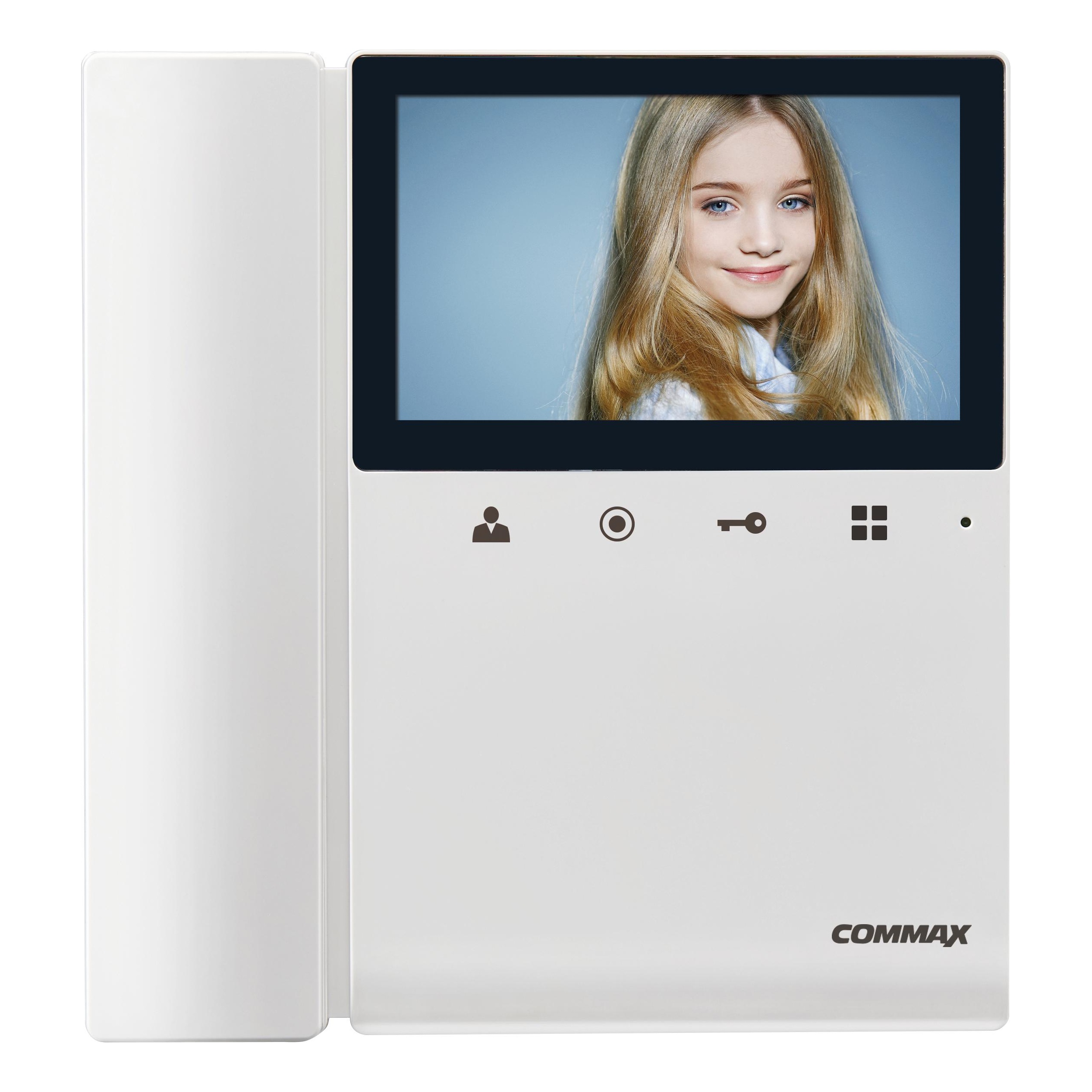 Commax CDV-43KM/VZ WHI Монитор цветной видеодомофона, совместимый с координатно-матричными домофонами, цвет Белый