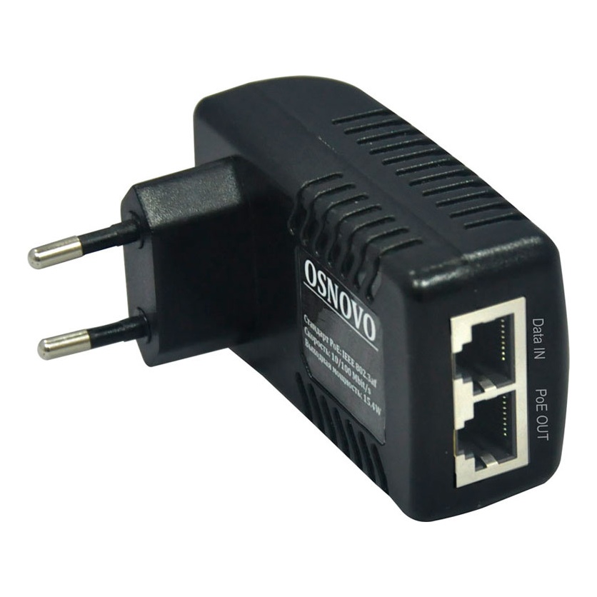 OSNOVO Midspan-1/151A Midspan-1/151A PoE-инжектор Fast Ethernet на 1 порт