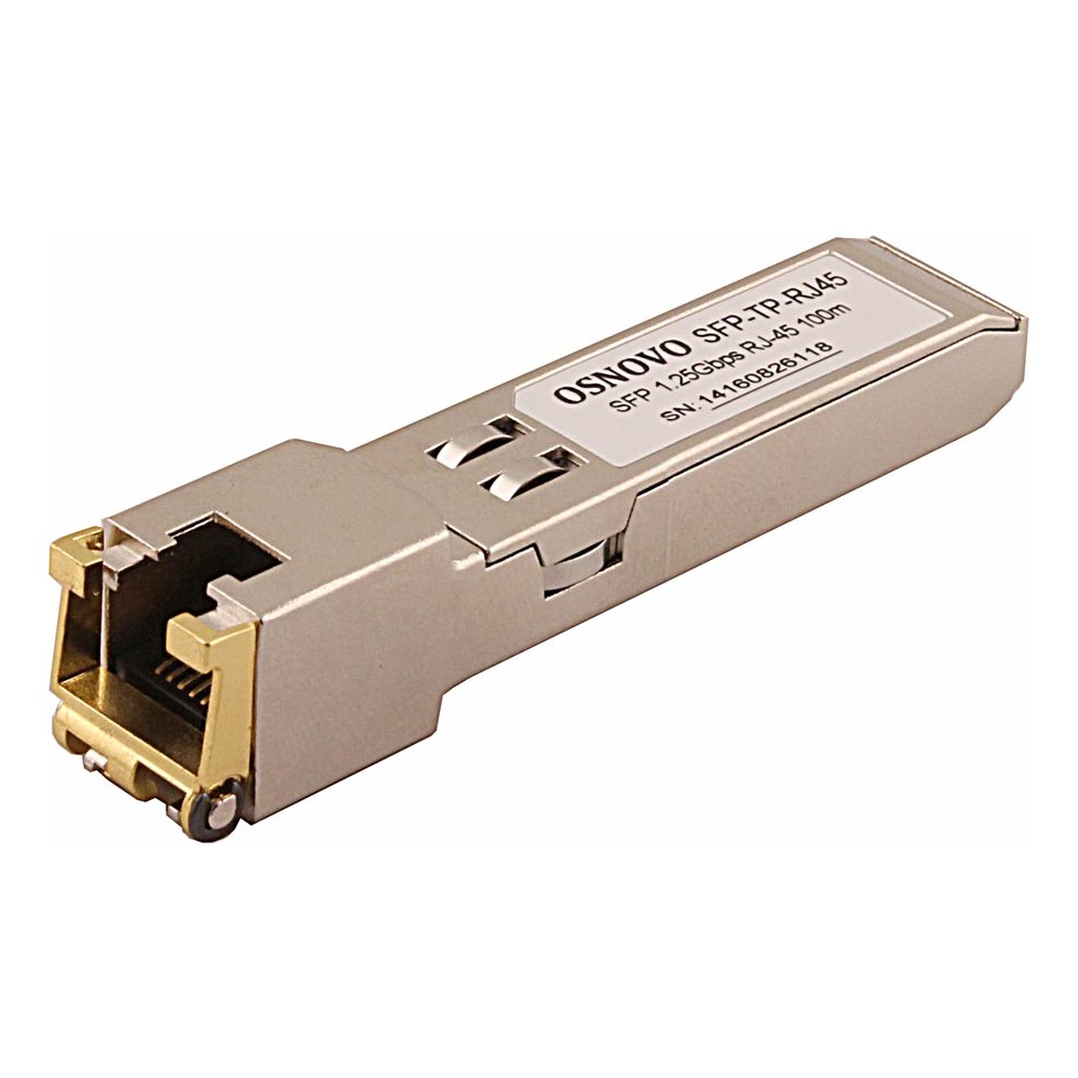 OSNOVO SFP-TP-RJ45 SFP-TP-RJ45 Медный SFP модуль Gigabit Ethernet с разъемом RJ45