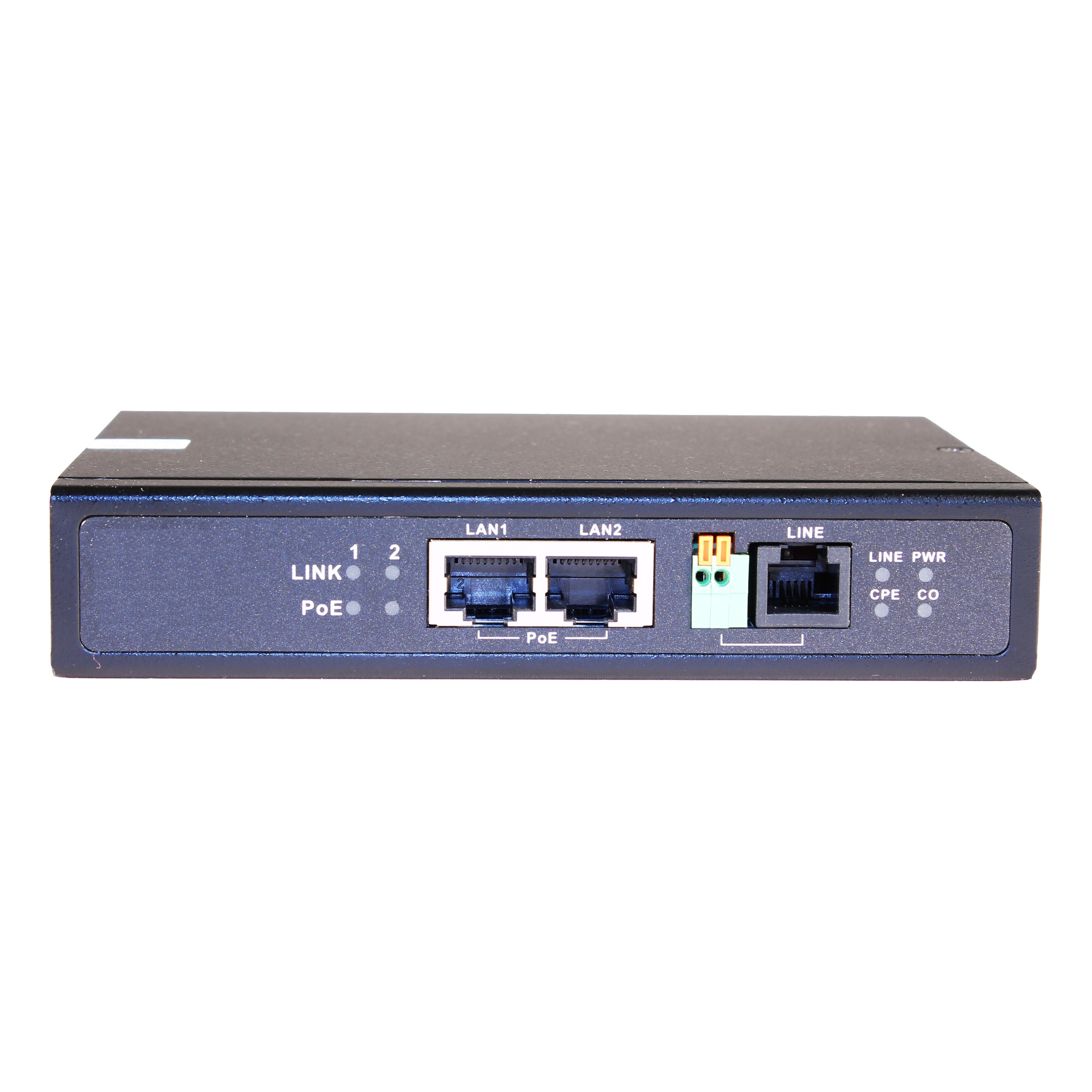 OSNOVO TR-IP2PoE TR-IP2PoE Удлинитель Ethernet (VDSL) на 2 порта до 3000м с функцией PoE