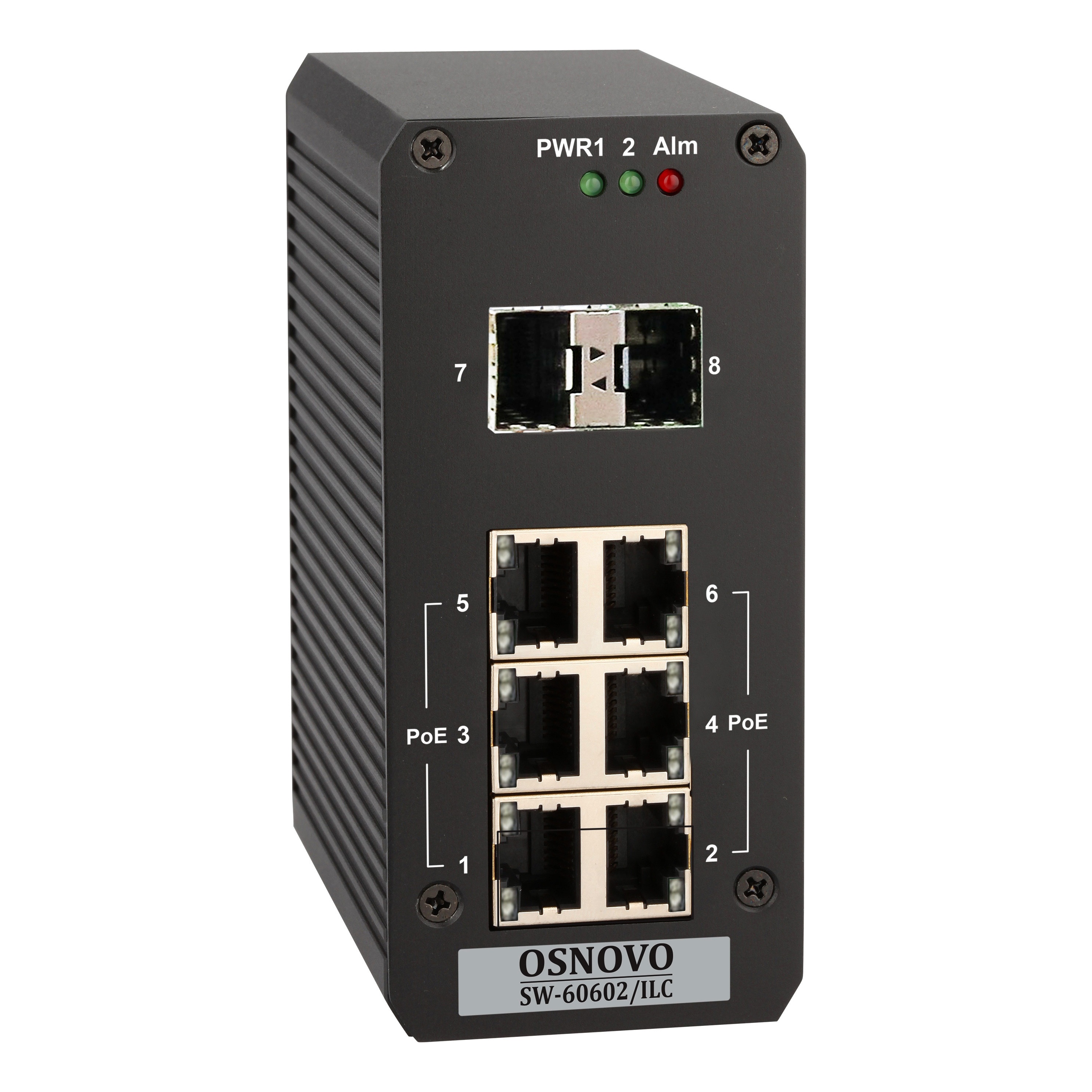 OSNOVO SW-60602/ILC SW-60602/ILC Промышленный управляемый (Web Managed) PoE коммутатор на 8 портов
