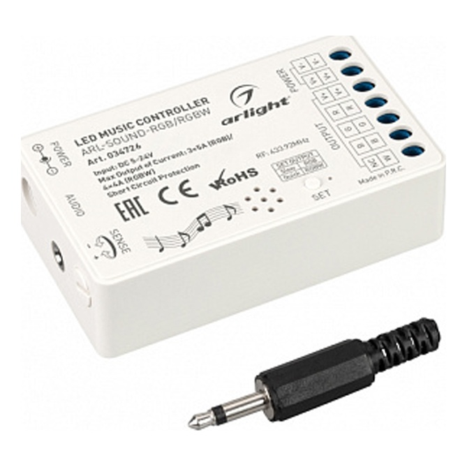 ARLIGHT Аудиоконтроллер ARL-SOUND (12-24V, 4x4A, RF ПДУ 24кн) 2977990347263